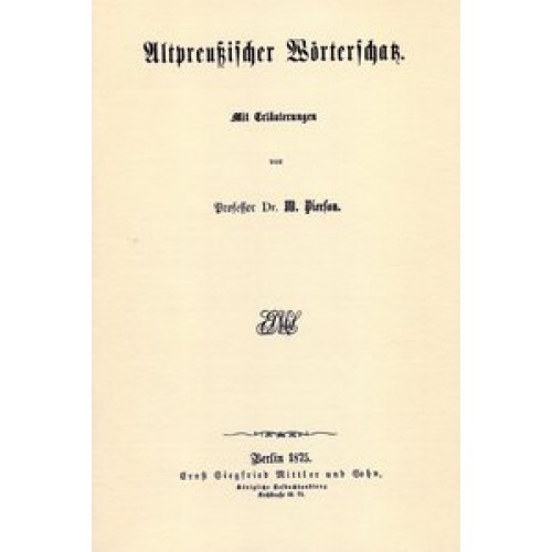 Altpreußischer Wörterschatz