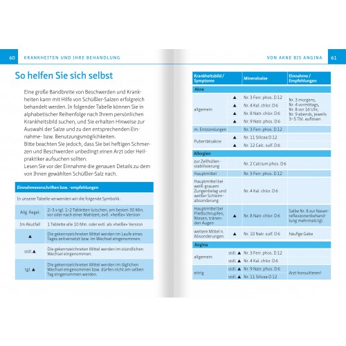 Die 12 Salze des Lebens. Biochemie nach Dr. Schüßler