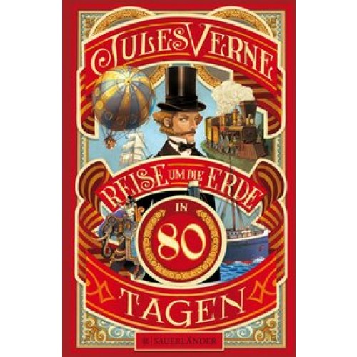 Reise um die Erde in 80 Tagen [Gebundene Ausgabe] [2016] Verne, Jules, Kottmann, Manfred