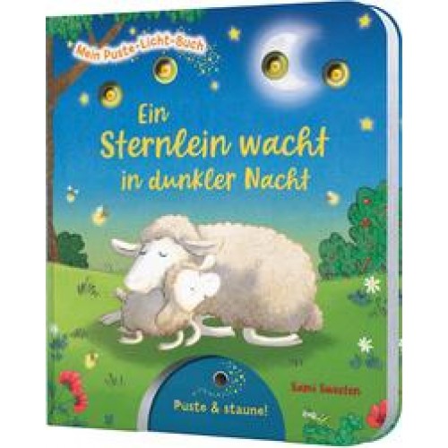 Mein Puste-Licht-Buch: Ein Sternlein wacht in dunkler Nacht