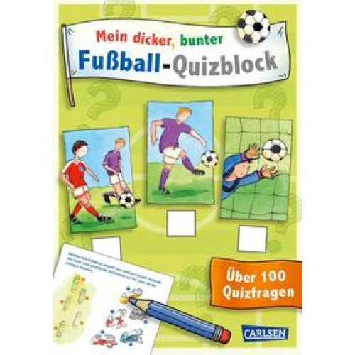 Mein dicker, bunter Fußball-Quizblock