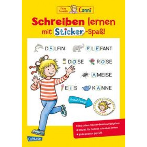 Conni Gelbe Reihe (Beschäftigungsbuch): Schreiben lernen mit Sticker-Spaß