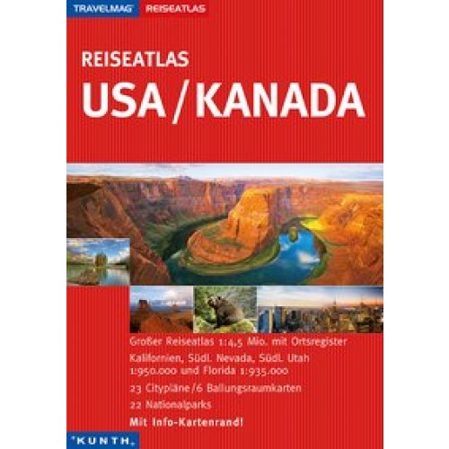 KUNTH Reiseatlas USA / Kanada 1:4,5 Mio.