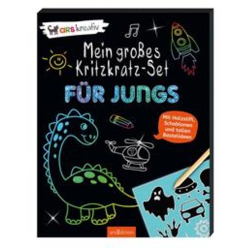 Mein großes Kritzkratz-Set - Für Jungs