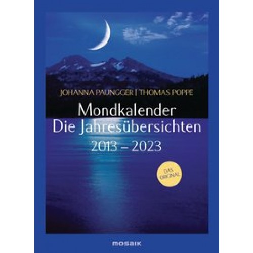 Mondkalender - die Jahresübersichten