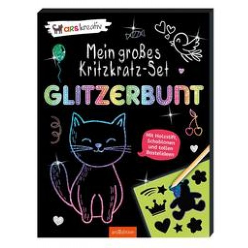 Mein großes Kritzkratz-Set - Glitzerbunt