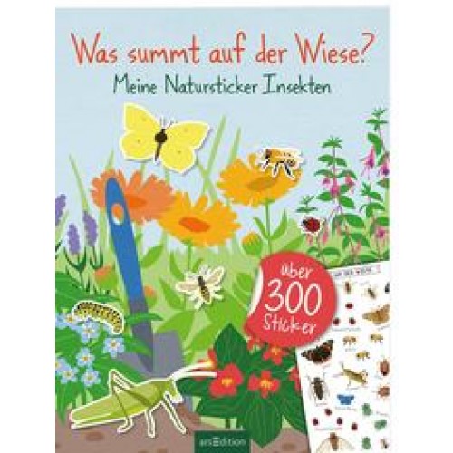 Was summt auf der Wiese – Meine Natursticker Insekten