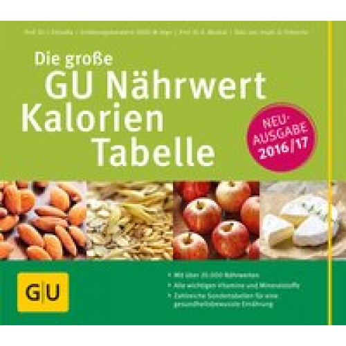 Die große GU Nährwert-Kalorien-Tabelle 2016/17