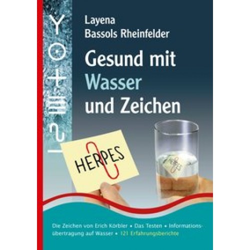 Gesund mit Wasser und Zeichen