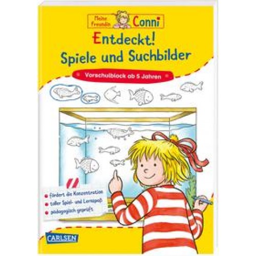 Conni Gelbe Reihe (Beschäftigungsbuch): Entdeckt! Spiele und Suchbilder