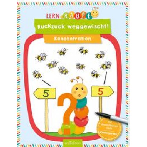 Lernraupe – Ruckzuck weggewischt! Konzentration