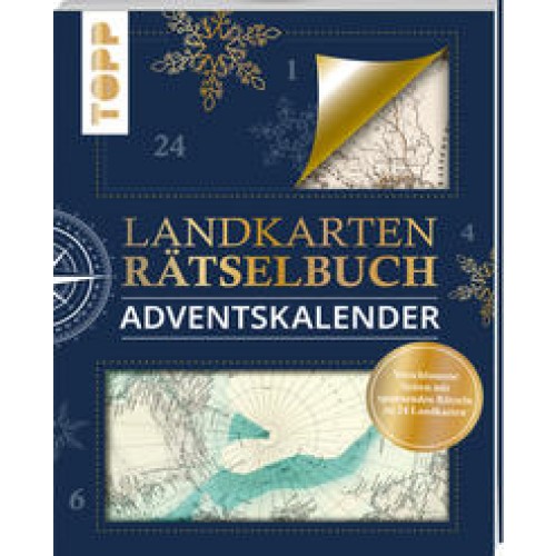 Landkarten Rätselbuch Adventskalender