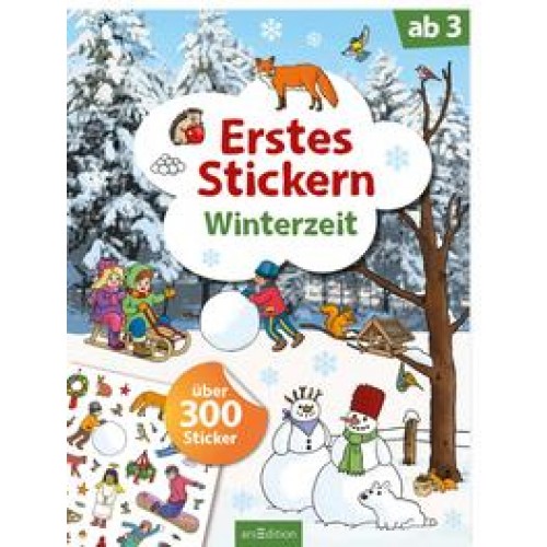 Erstes Stickern – Winterzeit