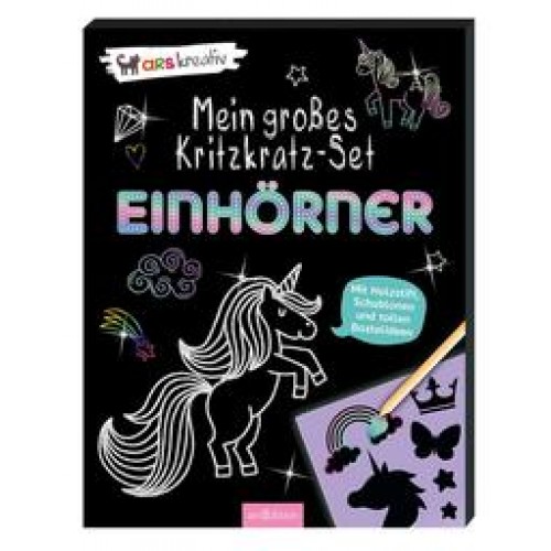 Mein großes Kritzkratz-Set - Einhörner