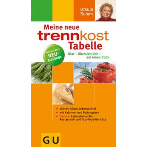 trennkost-Tabelle, Meine neue