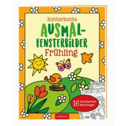 Kunterbunte Ausmal-Fensterbilder – Frühling