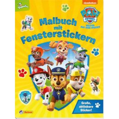 PAW Patrol: Malbuch mit Fensterstickern