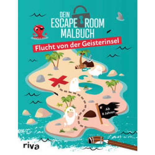 Dein Escape-Room-Malbuch – Flucht von der Geisterinsel