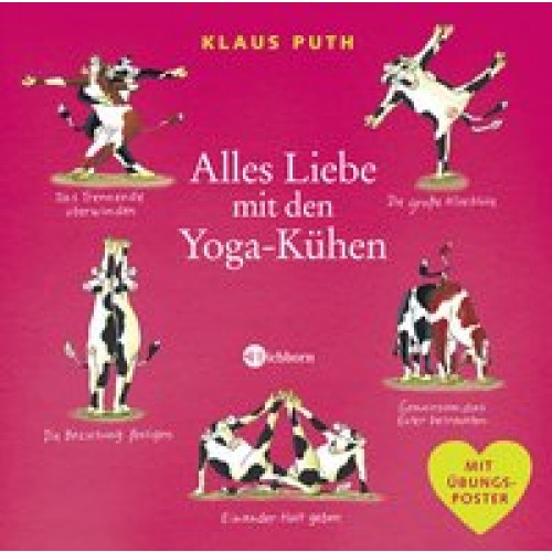 Alles Liebe mit den Yoga-Kühen