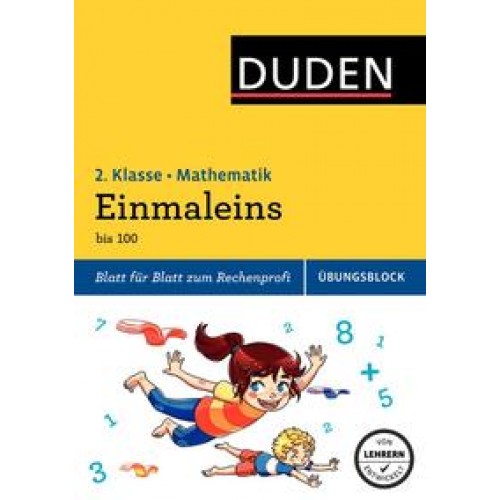 Übungsblock: Mathematik - Einmaleins, 2. Klasse