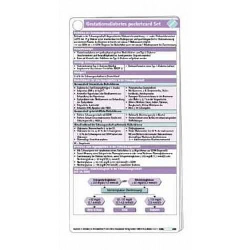 Gestationsdiabetes pocketcard Set