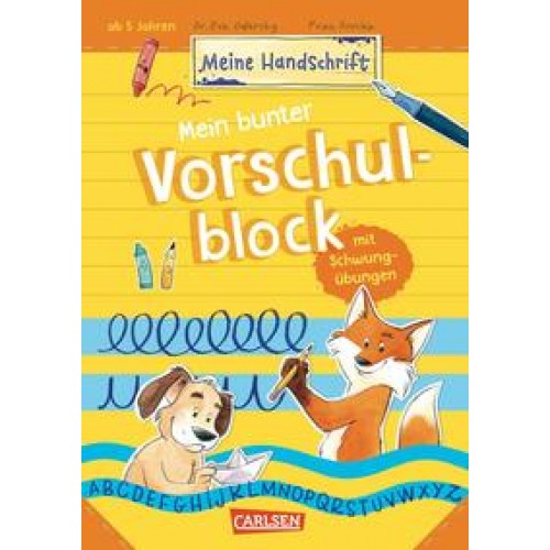 Mein bunter Vorschulblock mit Schwungübungen